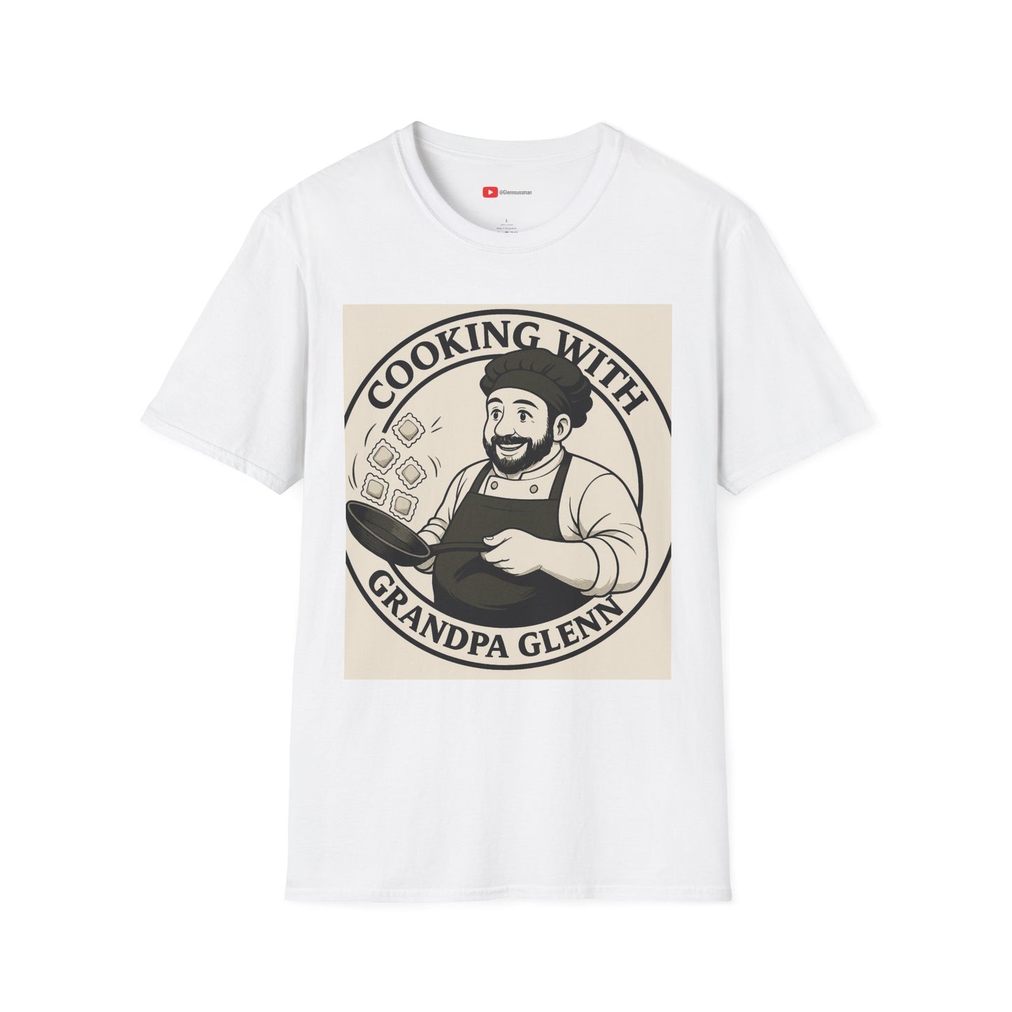 Cooking with Grandpa Glenn T-Shirt | Unisex Softstyle Tee
