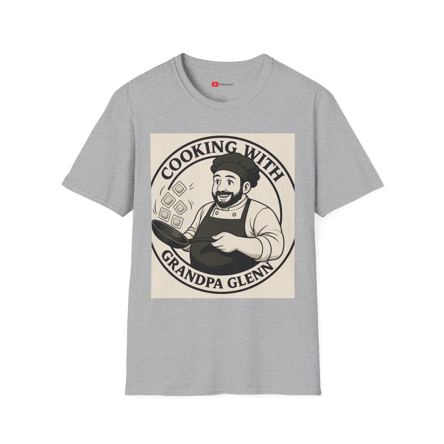 Cooking with Grandpa Glenn T-Shirt | Unisex Softstyle Tee