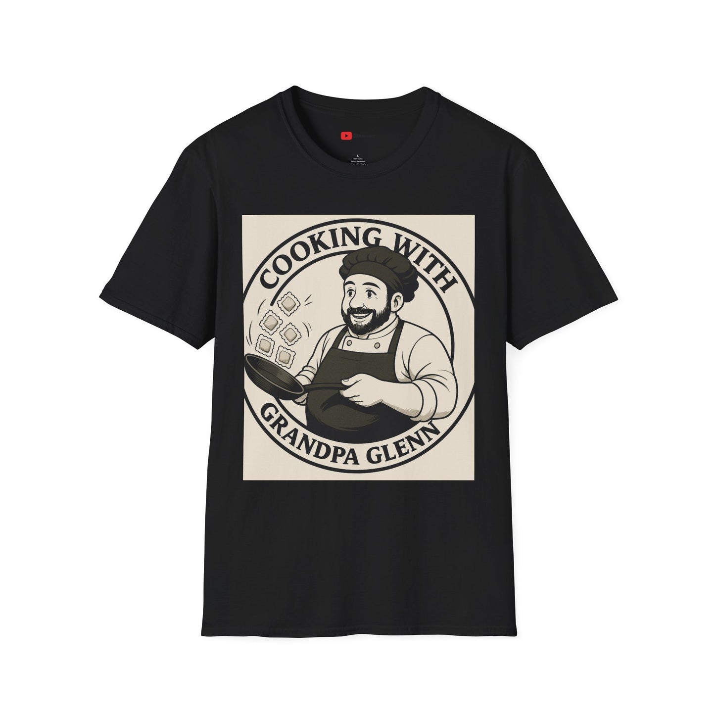 Cooking with Grandpa Glenn T-Shirt | Unisex Softstyle Tee