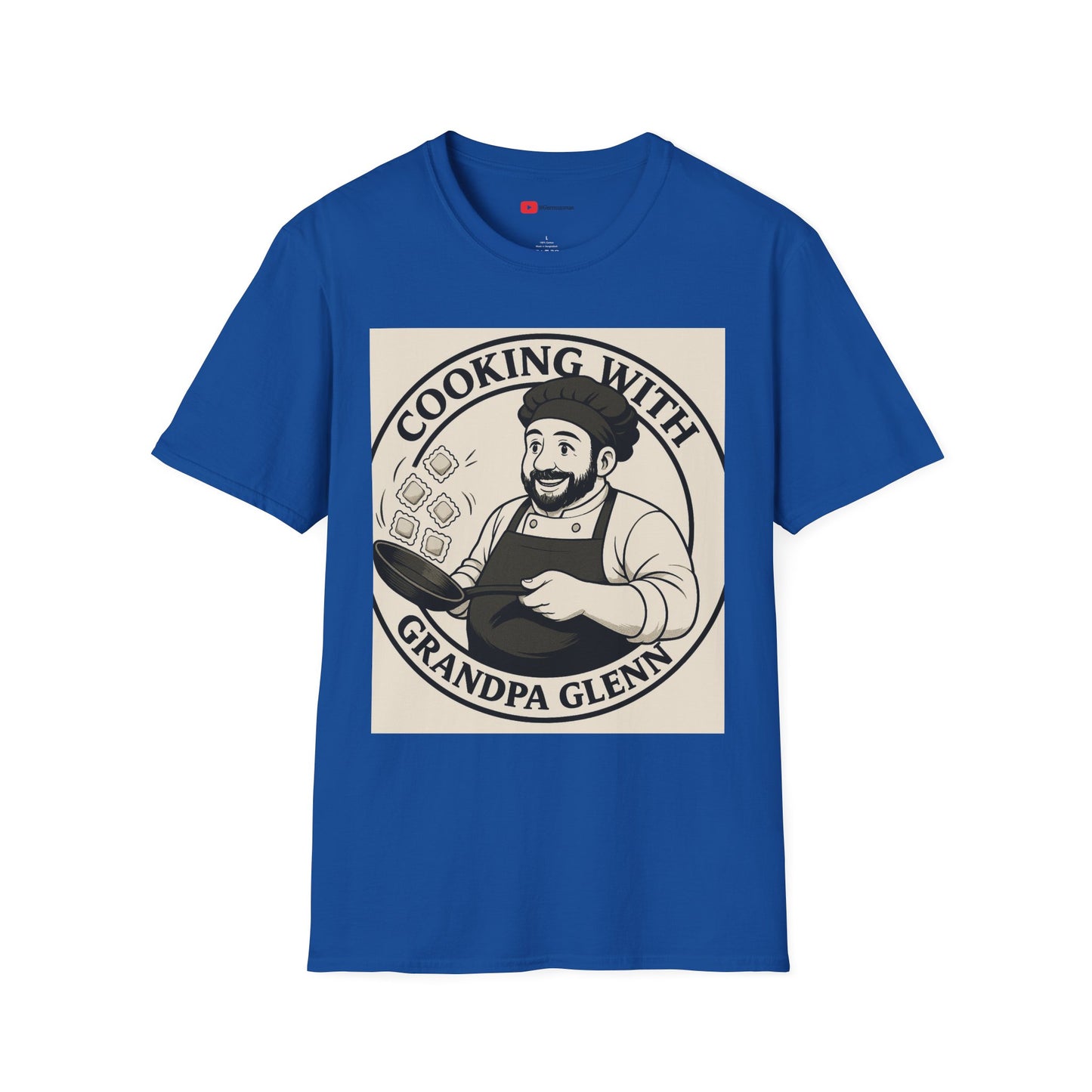 Cooking with Grandpa Glenn T-Shirt | Unisex Softstyle Tee