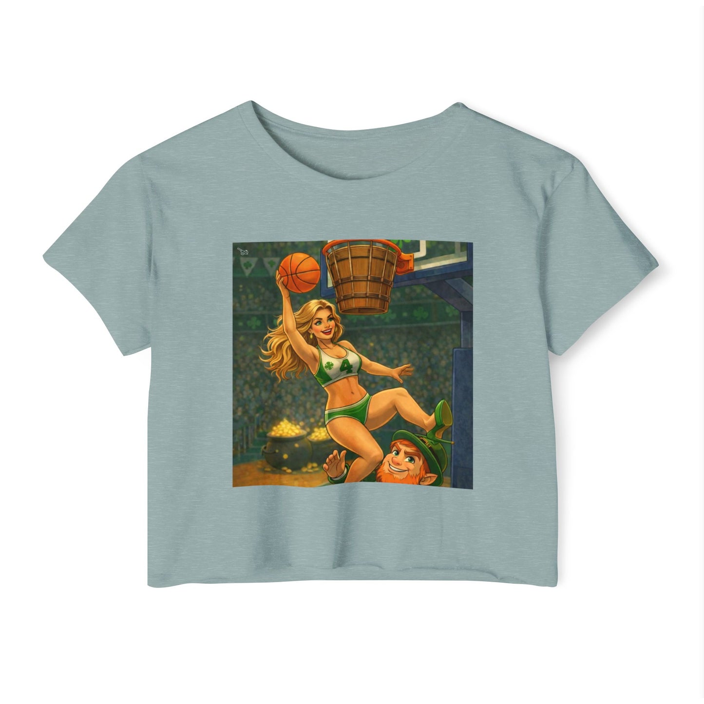 St. Patty's Day Pinup Crop Top