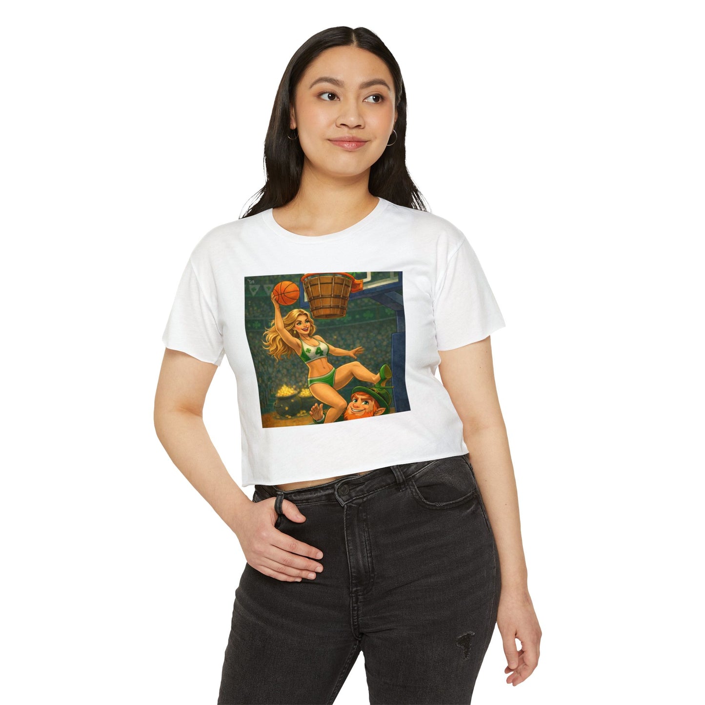 St. Patty's Day Pinup Crop Top