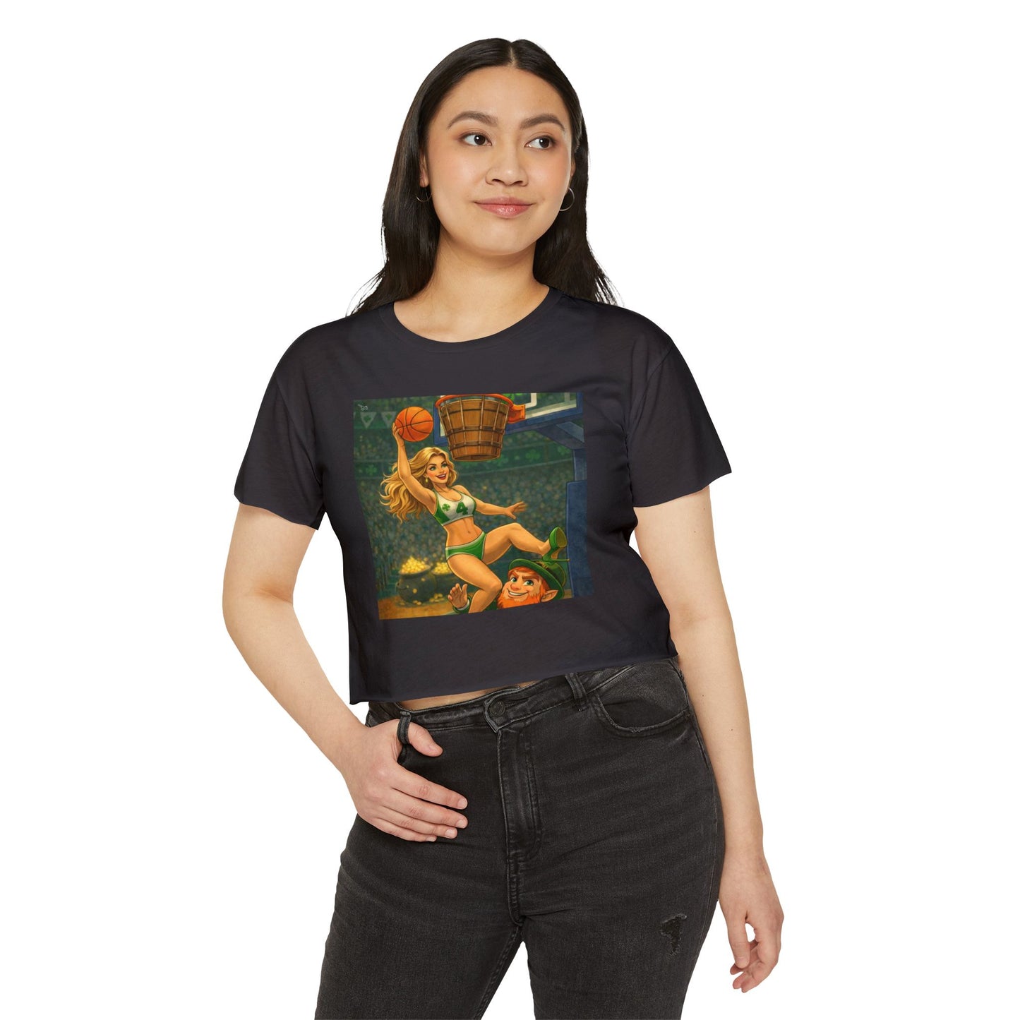 St. Patty's Day Pinup Crop Top